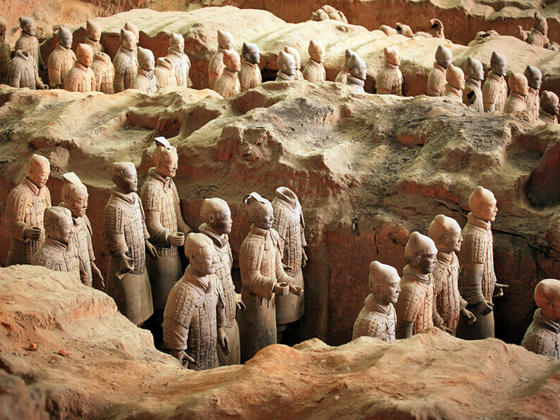 Einzigartig: die Terracotta-Armee in Xian, China